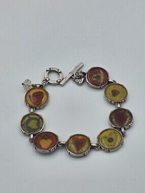 Brighton "Queen of Hearts" Vintage Retired toggle bracelet